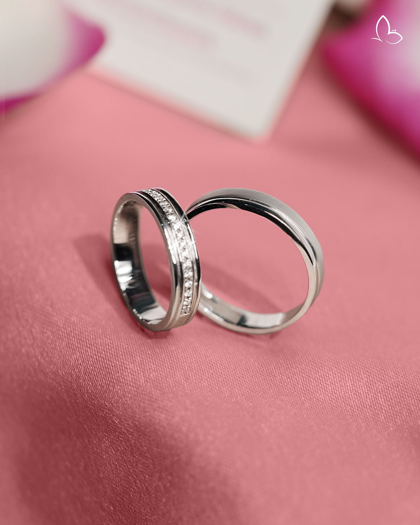 Cincin nikah berlian wanita mewah